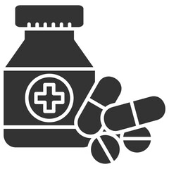 Obraz premium Medicine Glyph Icon