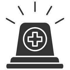 Fototapeta premium Emergency Glyph Icon