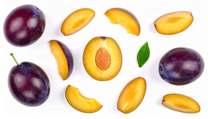 bunch of plums and half plum background scene frame expression depth motion style design backgrounds layers cartoonish movement figure elements composition emotion illustration colorful