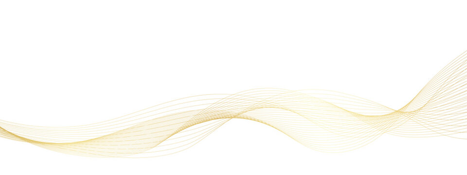 Elegant swoosh gold lines for luxury branding, presentations or banners