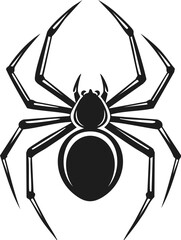 Spider Animal Vector Logo in Black and White, Minimalist Simple Design, Ideal for Wildlife Branding, Nature Illustration, and Unique Animal Identity
