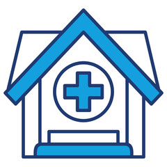 Obraz premium Clinic Blue Icon