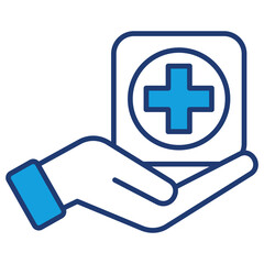 Obraz premium Treatment Blue Icon