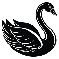 swan vector icon