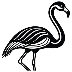 flamingo vector icon