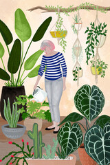 Home jungle illustration