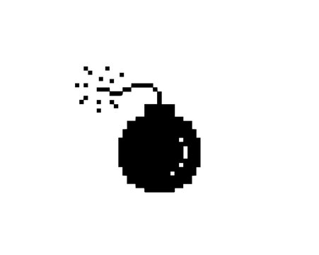 Pixel bomb vector