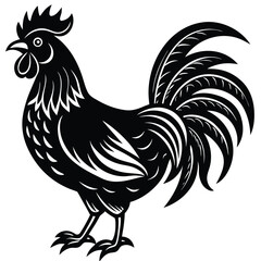 rooster vector icon