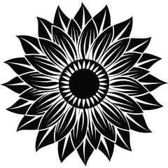 sunflower vector icon
