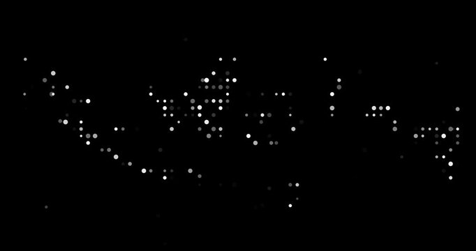 Generative Circles Forming Indonesia Map