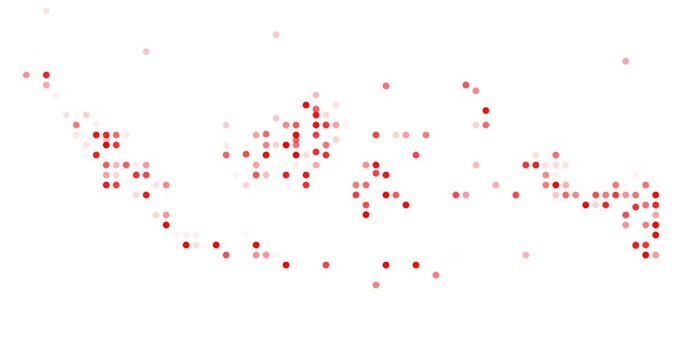 Dynamic Circular Pattern of Indonesia Map