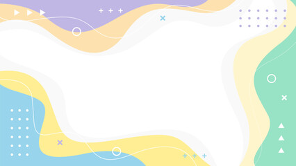 Abstract Vector Geometric Background. Wallpaper illustrations backdrop in pastel colors. Suitable for covers, poster designs, templates, banners and others
