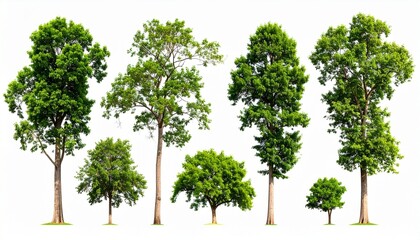 set of tree on the white 