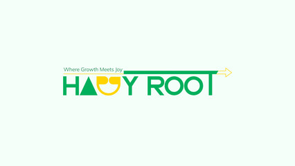 Abstract Growth Logo – Green Yellow Nature Smile Joy Branding Identity