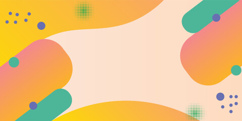 Abstract background with a colorful gradient background, featuring yellow, pink, and blue hues with smooth, flowing shapes and dotted textures. Geometric gradient background vector. Pink background.