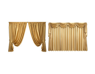 Vorh&auml;nge auf wei&szlig;em Hintergrund
