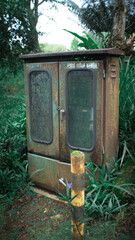 old electric in the garden