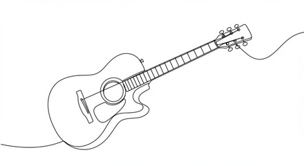 Illustration of vibrant orange and purple sky with wispy clouds at sunset