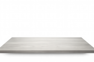 Vacant wooden shelf, transparent backdrop ready for product display or creative visual arrangement