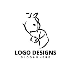 Elegance in Motion Capturing the Majestic Spirit of a Horse with Graceful Lines and Dynamic Energy