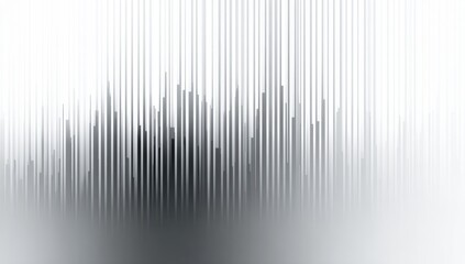 Abstract grayscale vertical bar chart graphic