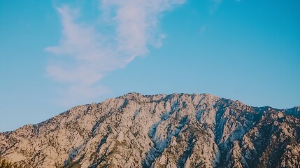 High-definition image of mountain outline against a glowing evening sky, photographed with a mirrorless camera and 70-200mm f2.8 lens, cinematic depth and sharp clarity