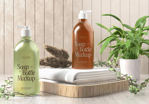 Soap Bottle Mockup