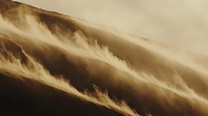 Golden sunrise over foggy mountain valley taken with a mirrorless camera using 24-70mm f2.8 lens, focus on mist rolling through valleys, warm natural light illuminating ridge lines