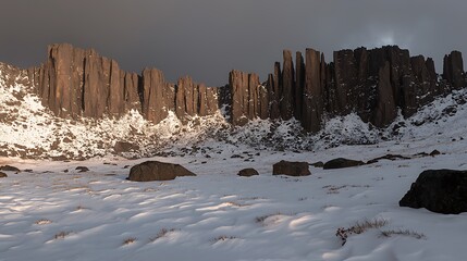 Golden sunset light across rugged mountain ridge photographed in 4K with 24mm f1.4 lens, perfect balance of sharpness and cinematic glow