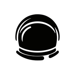 Illustration of an astronaut helmet, symbolizing space exploration and the protective gear worn by astronauts