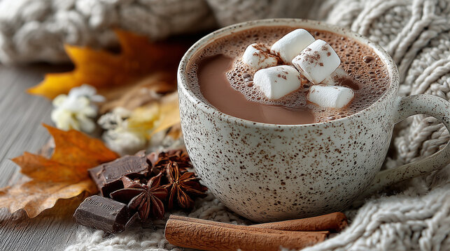 hot chocolate with marshmello