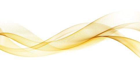 Abstract vector background, transparent waved lines. OIrange smoke wave.