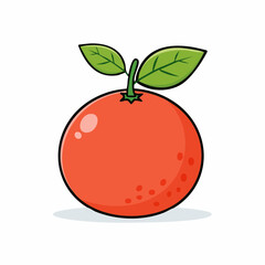 grapefruit isolated white background taste grapefruit with leaf full depth field with clip,vector svg