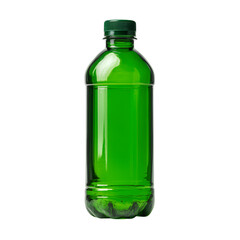 Refreshing green beverage bottle studio setting product photography minimalist environment close-up view sustainability concept