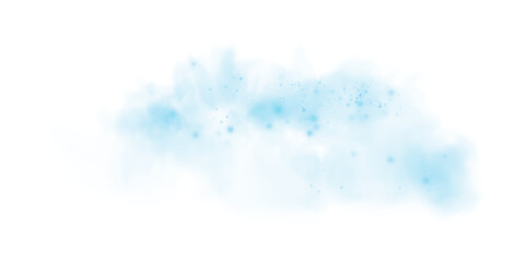 Ethereal Blue Mist and Fog with Soft Smoke Swirls and Dust Explosion, Transparent Haze, and Dreamy Atmospheric Effect for Abstract Backgrounds