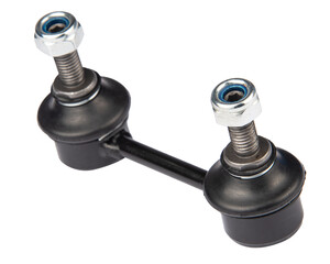 Auto suspension parts, stabilizer bar on a white background