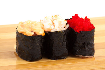 Indulge in Delicious Sushi A Shrimp and Fish Roe Variety Treat