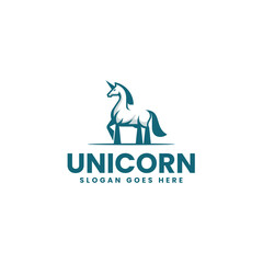 Minimalist Unicorn Logo Design