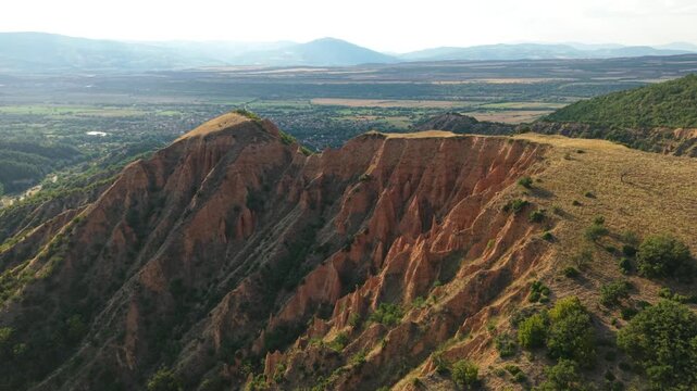 Stob Pyramids Bulgaria Drone Cinematic Natural Landscape