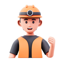 worker 3d illustration