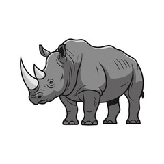 Obraz premium rhino isolated on white