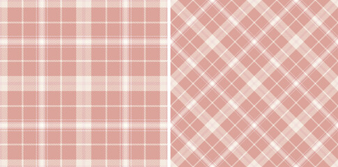Classic pink plaid patterns offer warmth. Use for textiles, backgrounds, or design projects seeking cozy, traditional, and versatile style.