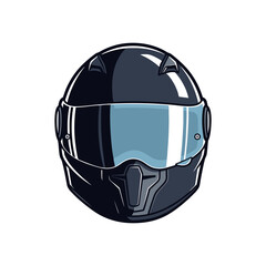 Naklejka premium motorcycle helmet isolated on white