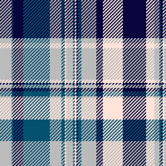 Fototapeta premium Classic tartan pattern in cool blues and grays. Versatile for backgrounds, textiles, or design projects needing a touch of heritage or modern texture.