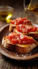 Andorran Tomato Bread with Olive Oil and Sea Salt
