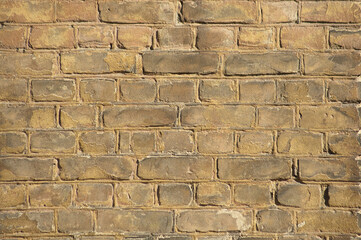 brown background, in the photo the texture of an old brick wall