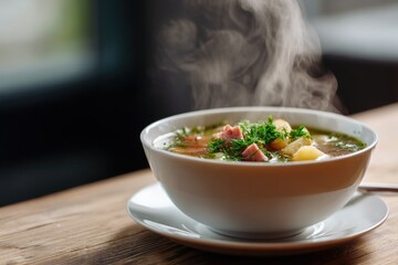 Luxembourg Bouneschlupp Green Bean Soup with Bacon and Potatoes
