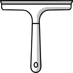 Simple Tshaped squeegee with a clean design