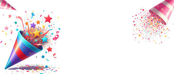 Obraz premium Popper illustration on white background