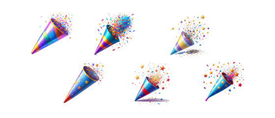 Popper illustration on white background